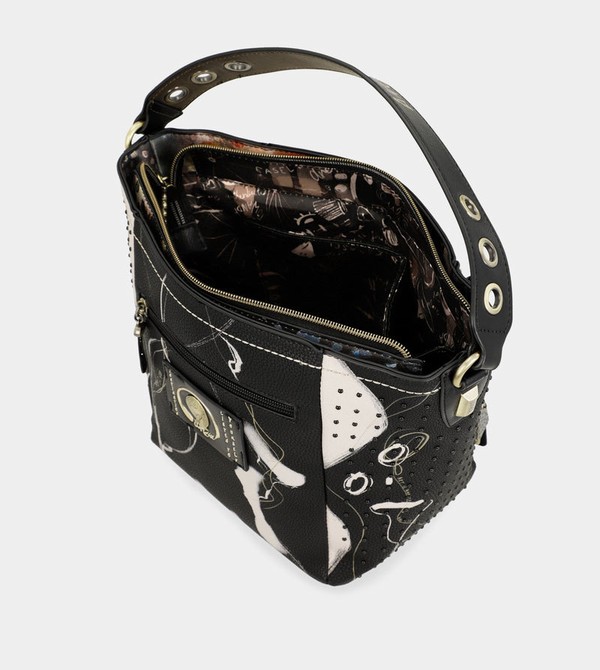 Anekke Nature Shodō Medium Black Borse Crossbody | WI1628759