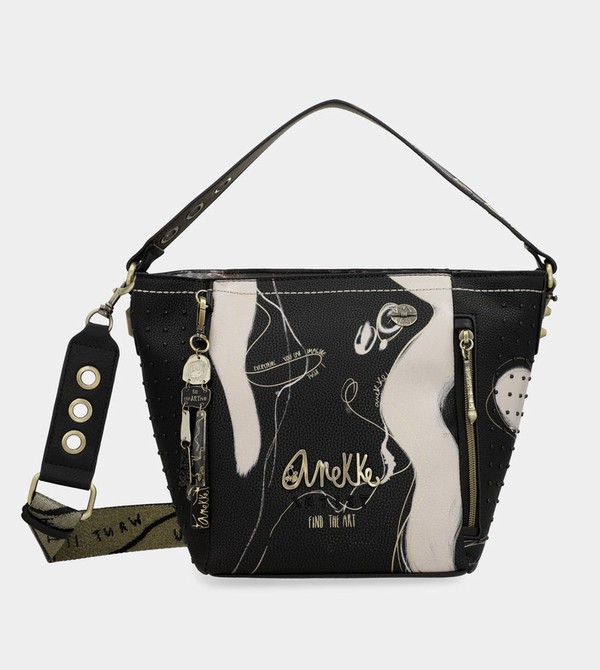 Anekke Nature Shodō Medium Black Borse Crossbody | WI1628759