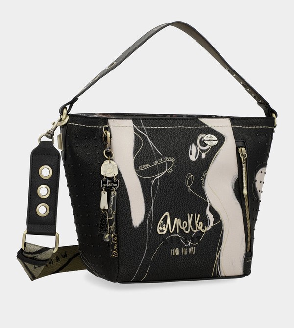 Anekke Nature Shodō Medium Black Borse Crossbody | WI1628759