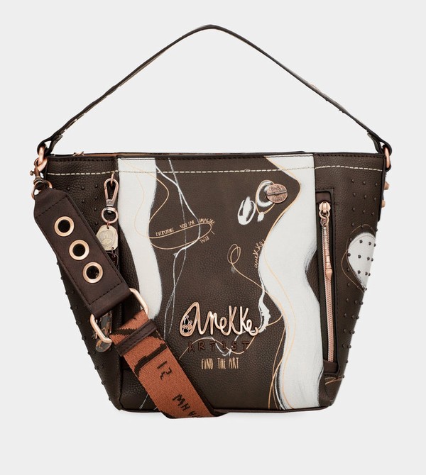 Anekke Nature Shodō Medium Brown Borsa a Mano | TB7418305