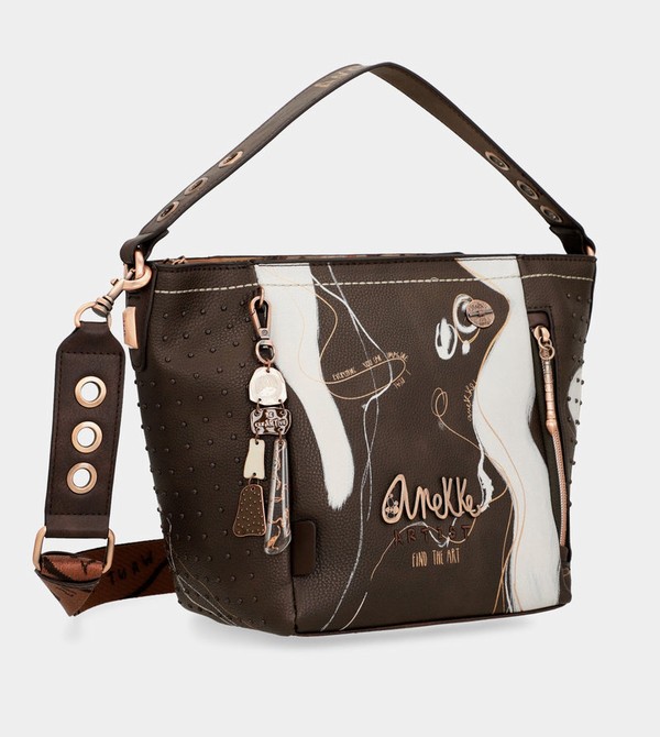 Anekke Nature Shodō Medium Brown Borsa a Mano | TB7418305