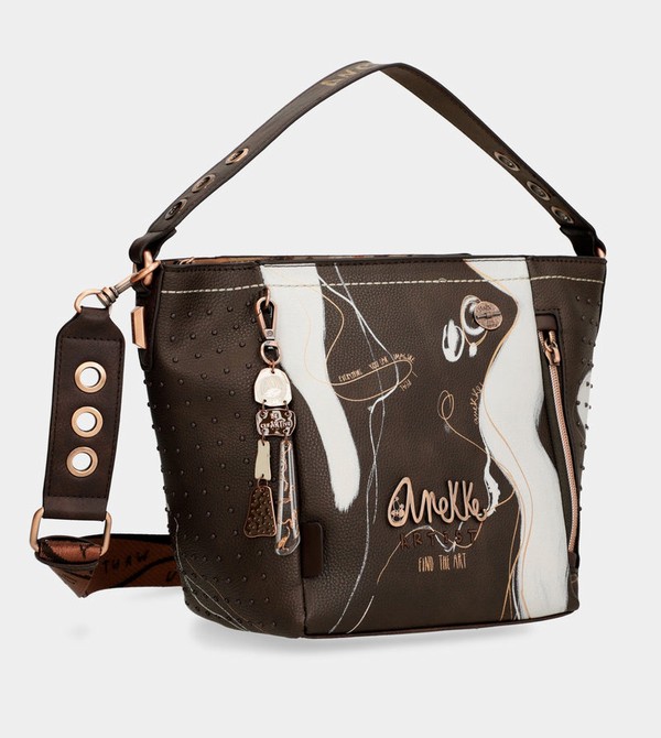 Anekke Nature Shodō Medium Brown Borsa a Mano | TB7418305