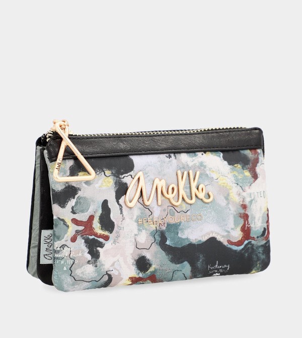 Anekke Nature Woods Triple Compartment Coin Portafogli | PO1309754