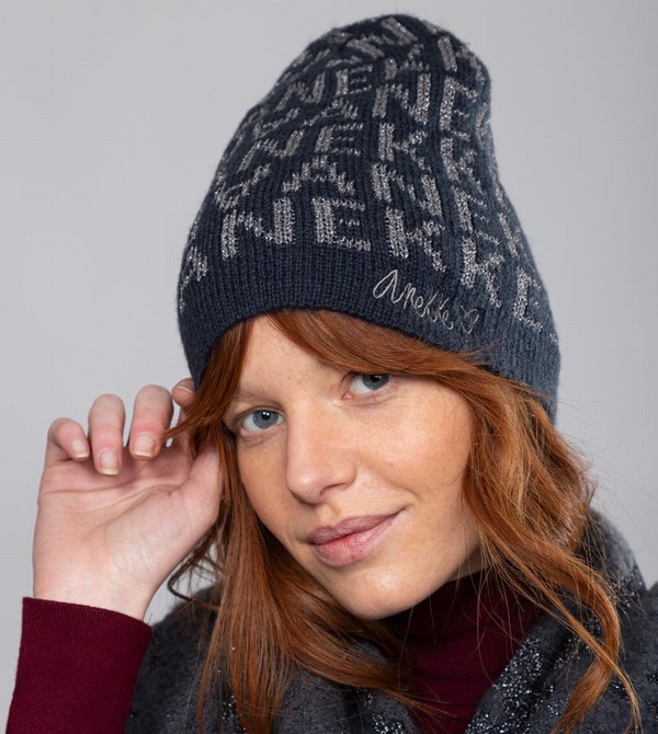 Anekke Navy Blue Contemporary Knit Cappelli | HA1273564