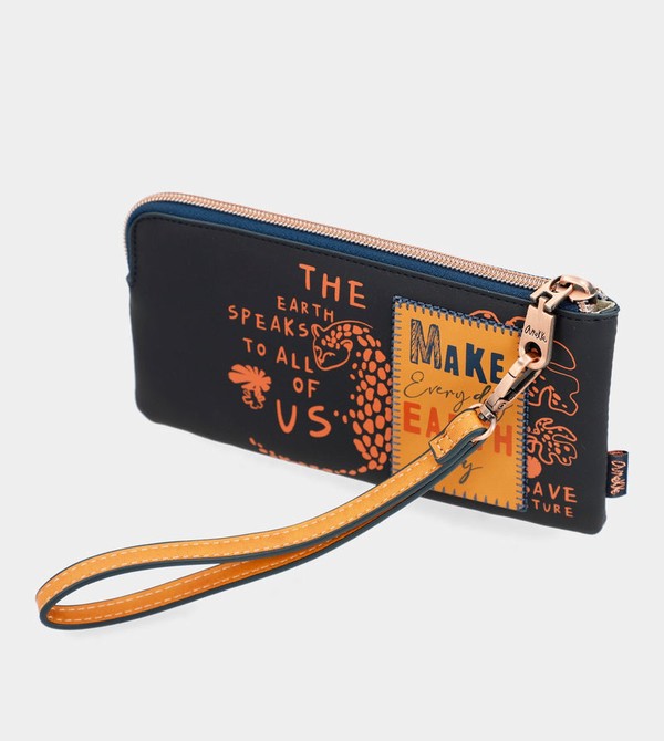 Anekke Navy Blue Rfid Nature Pachamama Portafogli | WO8209167