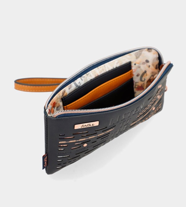 Anekke Navy Blue Rfid Nature Pachamama Portafogli | WO8209167