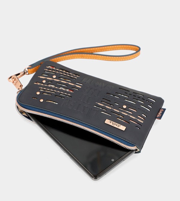 Anekke Navy Blue Rfid Nature Pachamama Portafogli | WO8209167