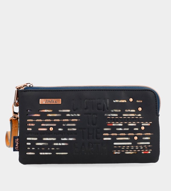 Anekke Navy Blue Rfid Nature Pachamama Portafogli | WO8209167