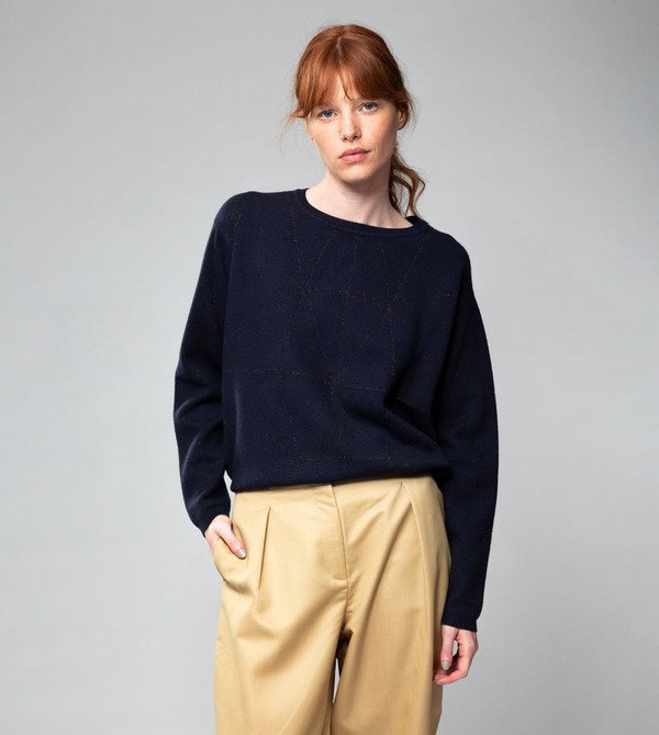 Anekke Navy Blue Shōen Maglioni | KO1058269