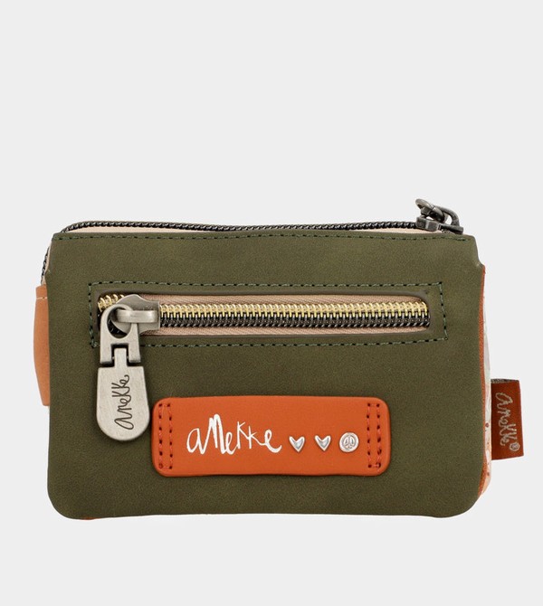 Anekke Peace & Love Camel 3-compartment Coin Portafogli | YF1486953