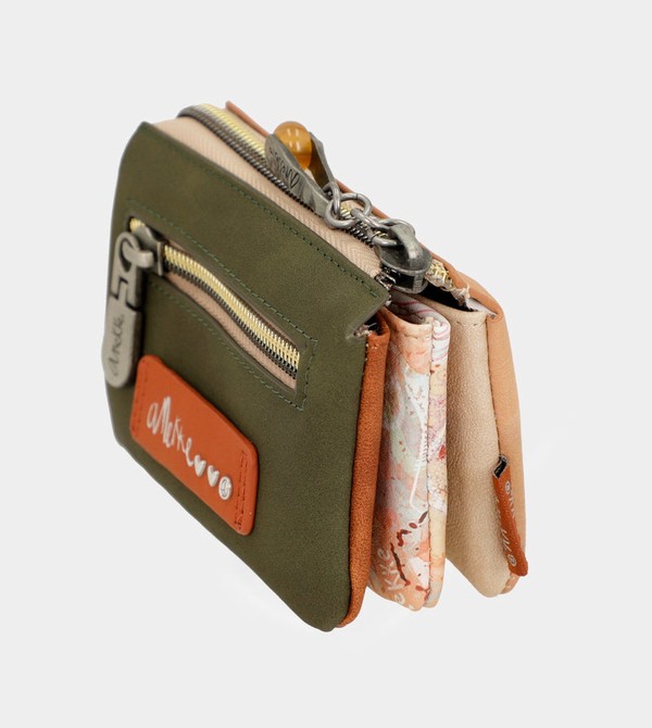 Anekke Peace & Love Camel 3-compartment Coin Portafogli | YF1486953