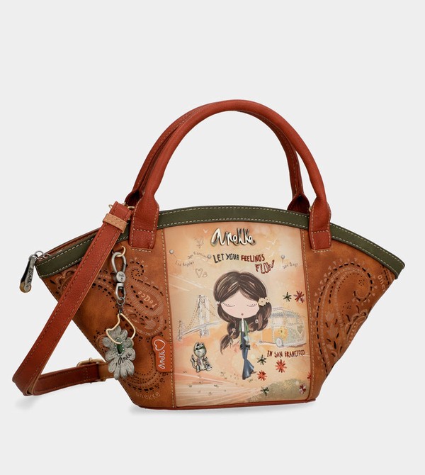Anekke Peace & Love Camel Basket Borse Crossbody | UF9025468