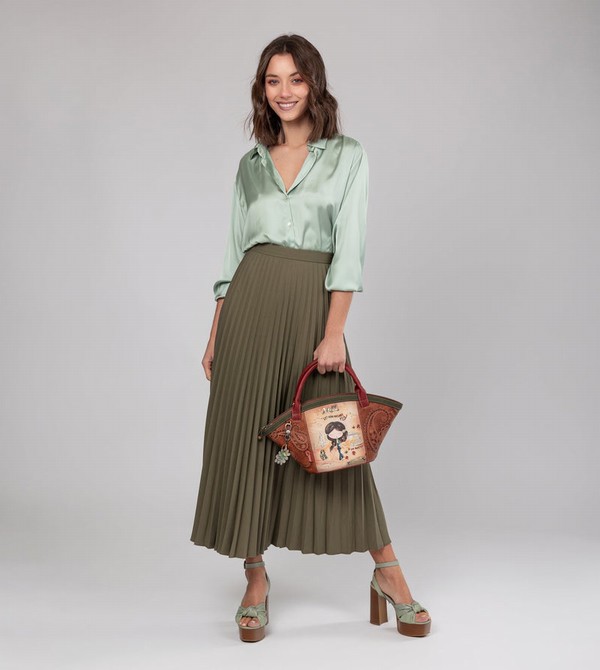 Anekke Peace & Love Camel Basket Borse Crossbody | UF9025468