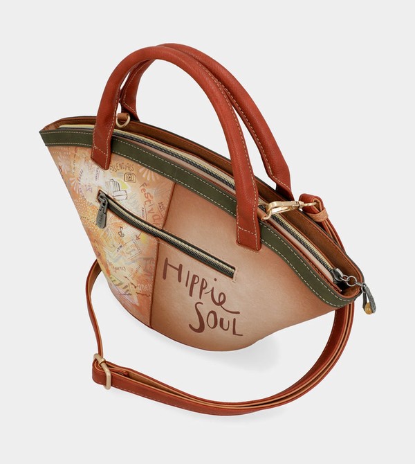 Anekke Peace & Love Camel Basket Borse Crossbody | UF9025468