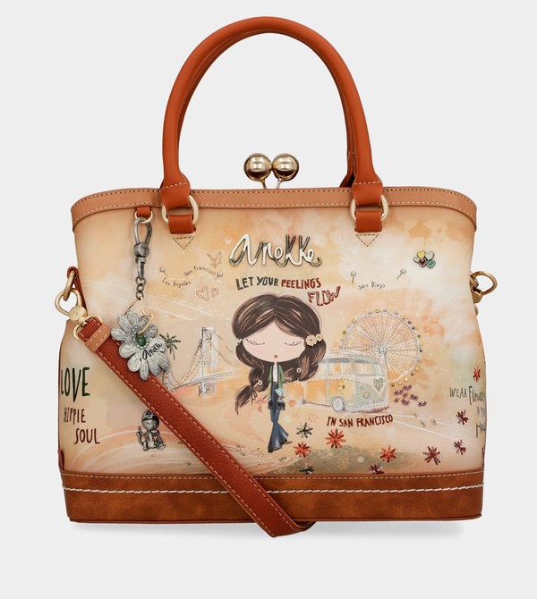 Anekke Peace & Love Camel Kiss Clasp Borse Crossbody | DE4376851