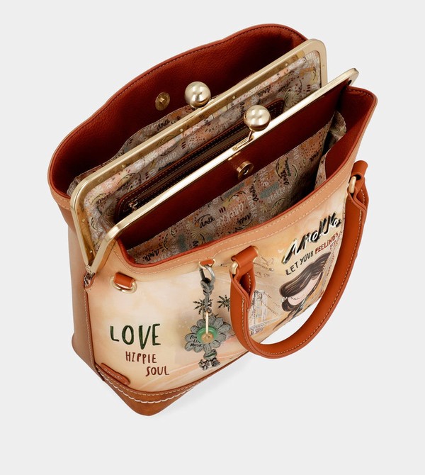 Anekke Peace & Love Camel Kiss Clasp Borse Crossbody | DE4376851