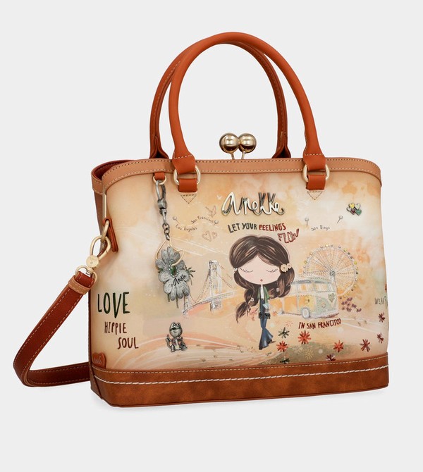 Anekke Peace & Love Camel Kiss Clasp Borse Crossbody | DE4376851