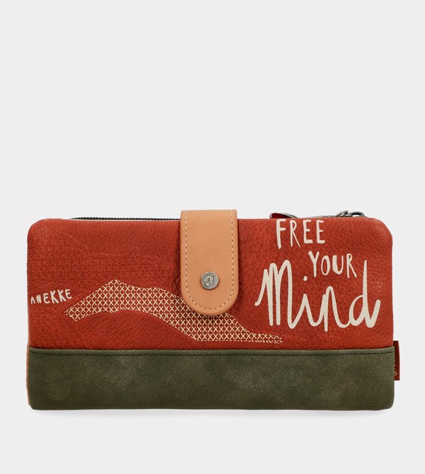 Anekke Peace & Love Camel Large Rfid Portafogli | CW7034985