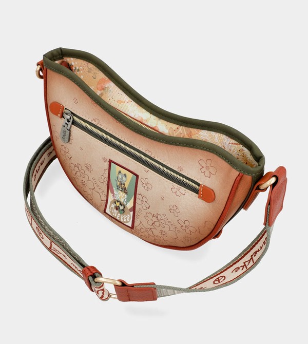 Anekke Peace & Love Camel Oval Borse Crossbody | BN3152670