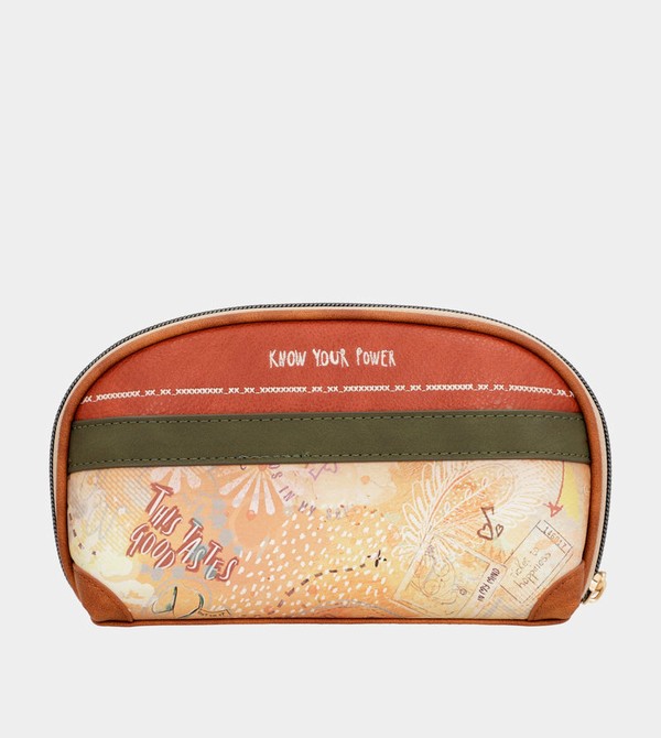 Anekke Peace & Love Camel Rfid Holdall Portafogli | AK6105387
