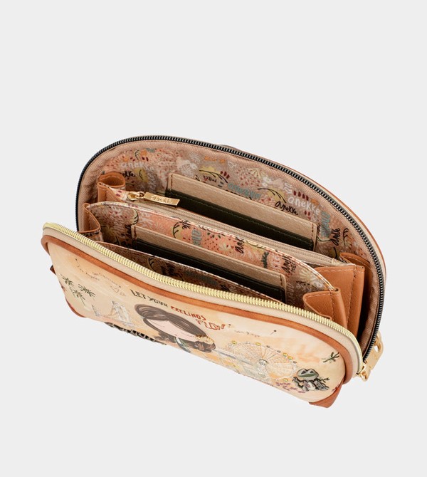 Anekke Peace & Love Camel Rfid Holdall Portafogli | AK6105387