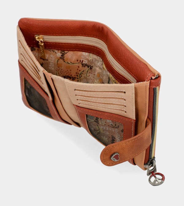 Anekke Peace & Love Camel Small Rfid Portafogli | SK8246075