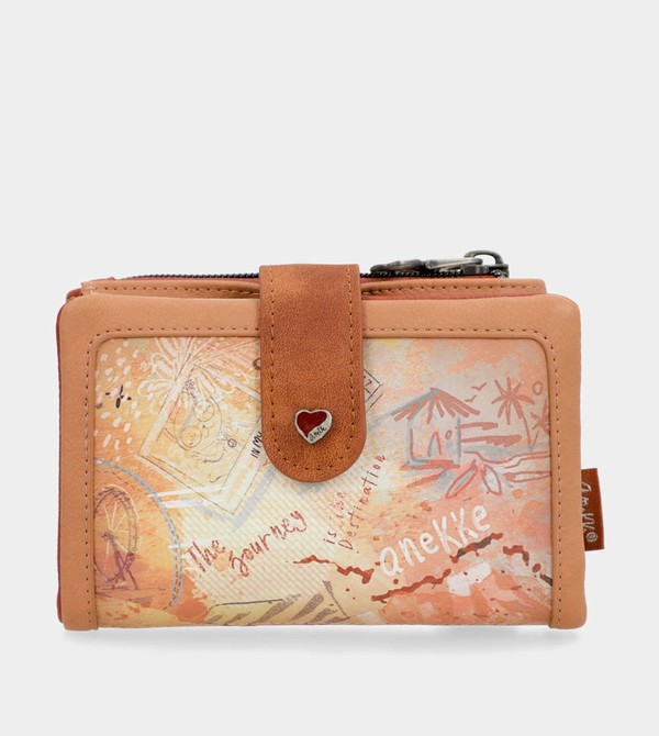Anekke Peace & Love Camel Small Rfid Portafogli | SK8246075