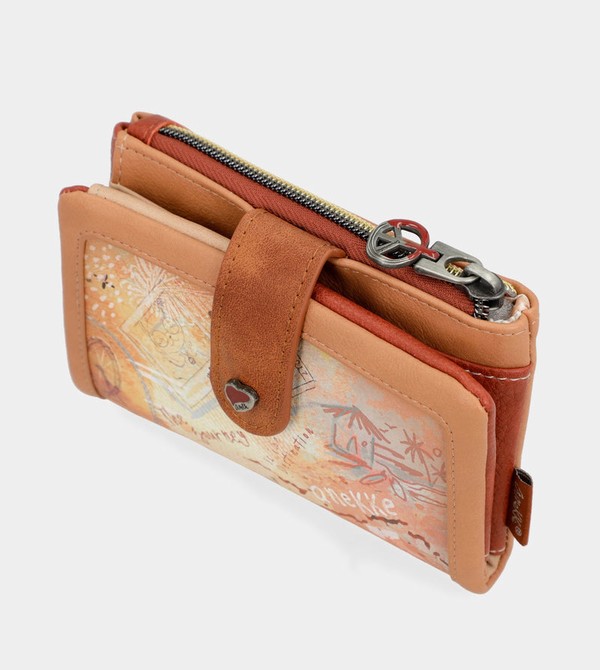 Anekke Peace & Love Camel Small Rfid Portafogli | SK8246075