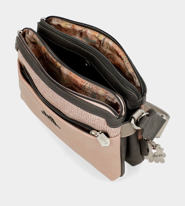 Anekke Peace & Love Pink 2-compartment Borse Crossbody | PB4720869