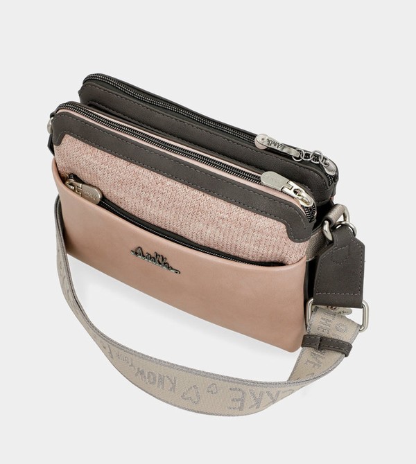 Anekke Peace & Love Pink 2-compartment Borse Crossbody | PB4720869