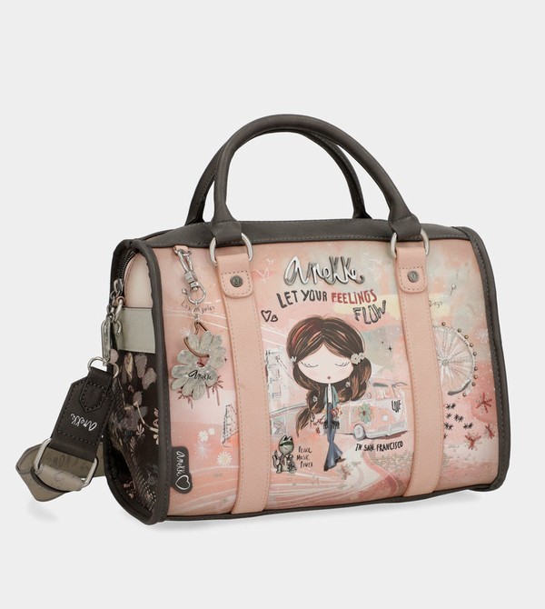 Anekke Peace & Love Pink Bowling Borse Crossbody | GA9508472