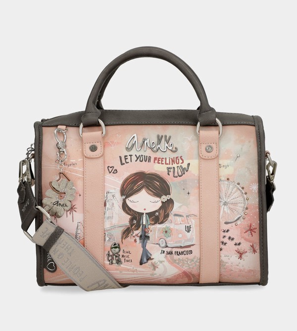 Anekke Peace & Love Pink Bowling Borse Crossbody | GA9508472