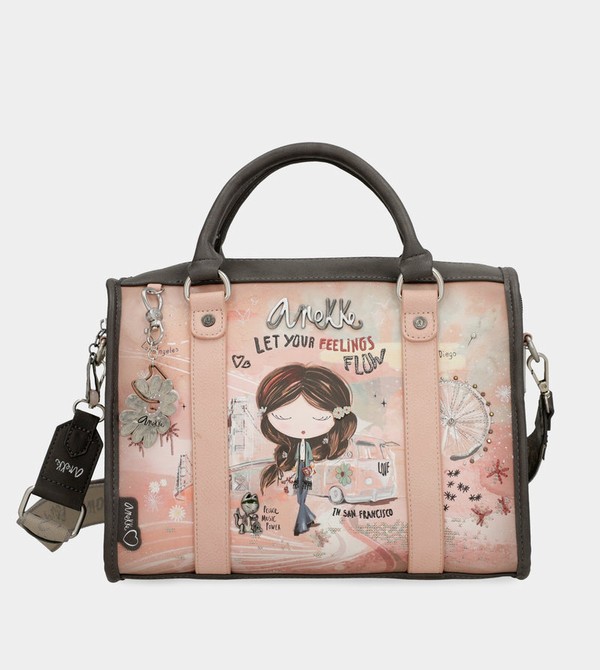 Anekke Peace & Love Pink Bowling Borse Crossbody | GA9508472