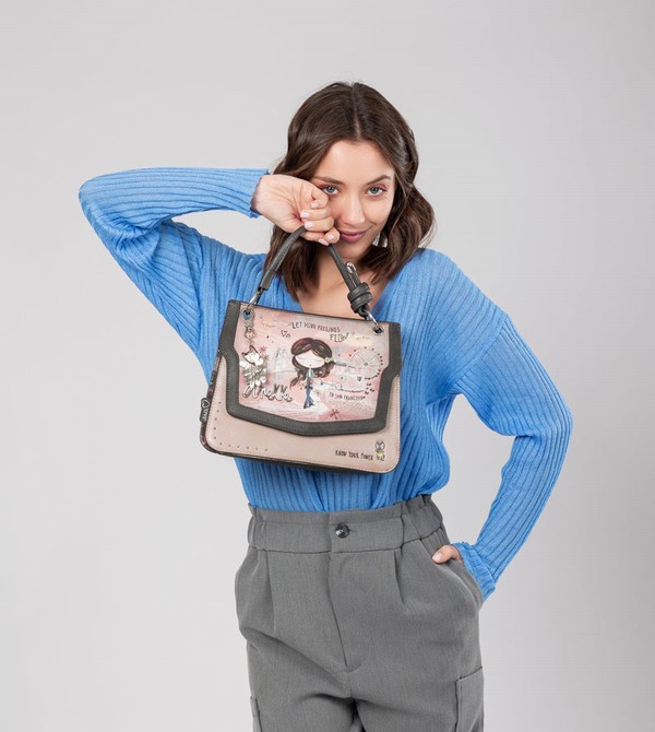 Anekke Peace & Love Pink Flap Borse Crossbody | GK8120457