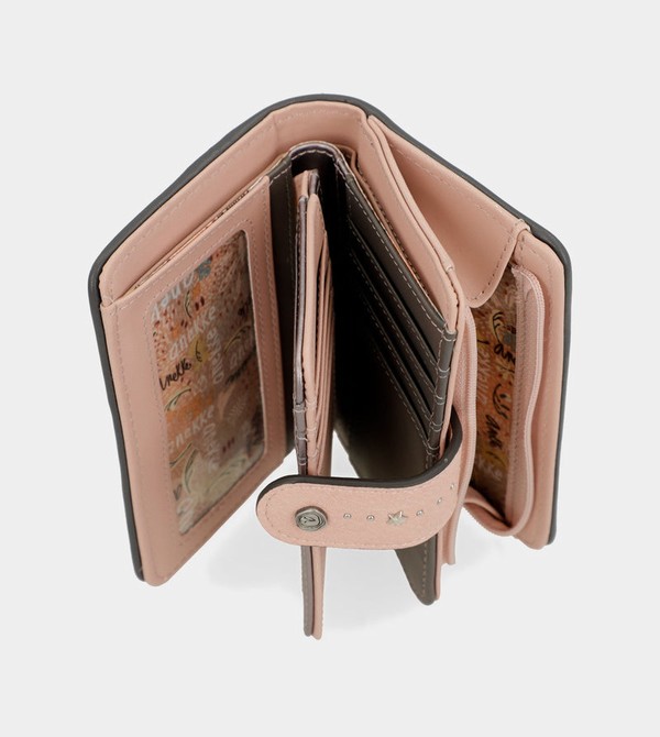 Anekke Peace & Love Pink Medium Rfid Portafogli | QA1348267