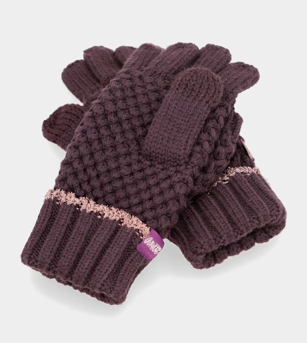 Anekke Purple Knitted Mittens Guanti | HM6349810