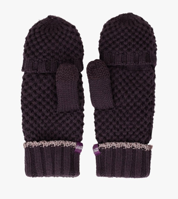 Anekke Purple Knitted Mittens Guanti | HM6349810