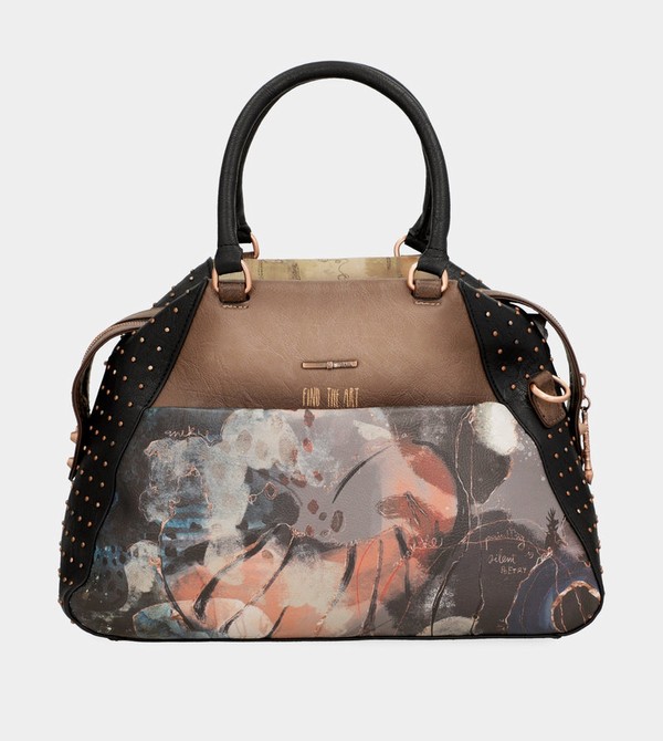 Anekke Shōen Large Black Borse Crossbody | YT9830267