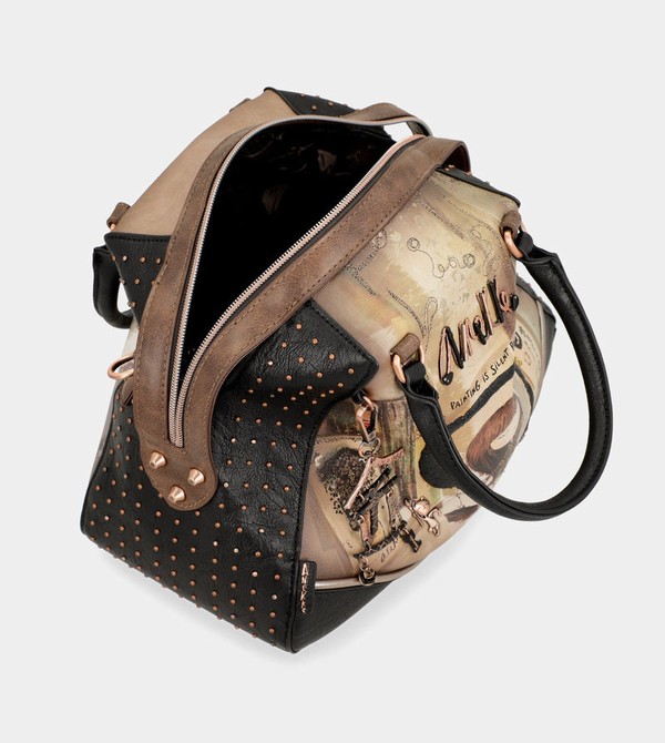 Anekke Shōen Large Black Borse Crossbody | YT9830267