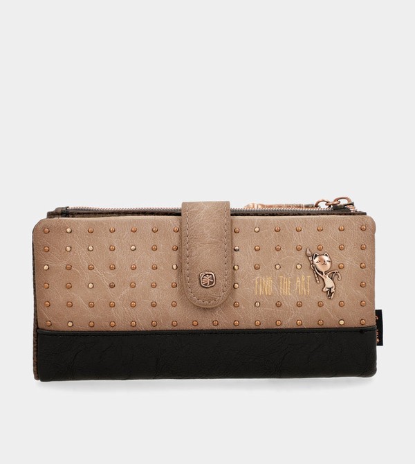 Anekke Shōen Shōen Large Black Flexible Rfid Portafogli | FA3957084