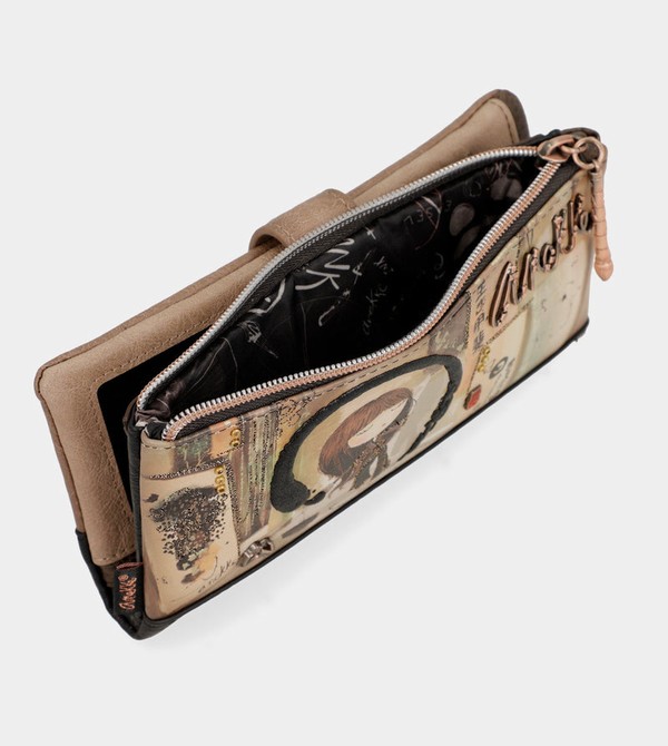 Anekke Shōen Shōen Large Black Flexible Rfid Portafogli | FA3957084