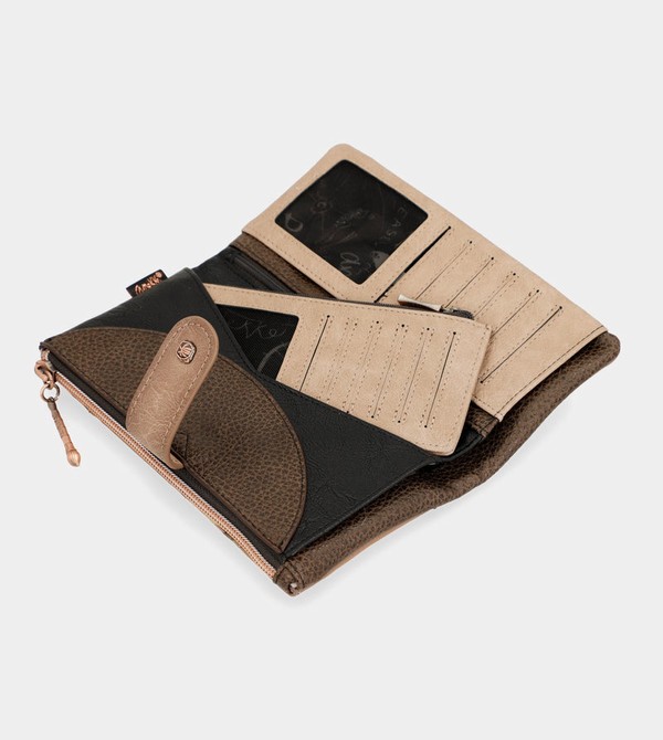 Anekke Shōen Shōen Large Black Flexible Rfid Portafogli | FA3957084