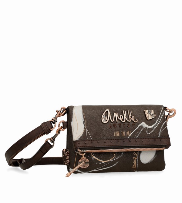 Anekke Small Brown Nature Shodō Borse Crossbody | ZV4215809