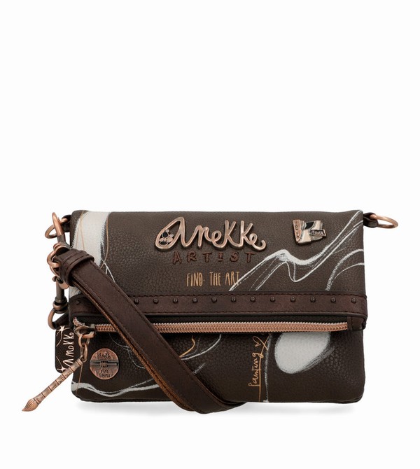 Anekke Small Brown Nature Shodō Borse Crossbody | ZV4215809