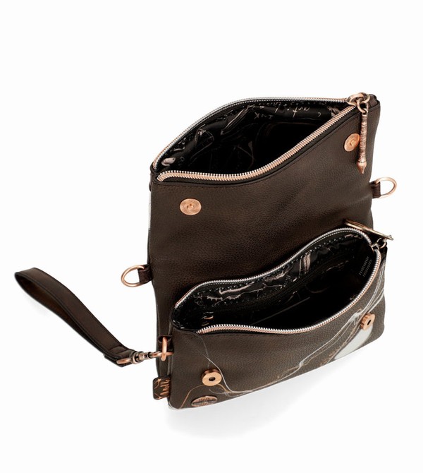 Anekke Small Brown Nature Shodō Borse Crossbody | ZV4215809