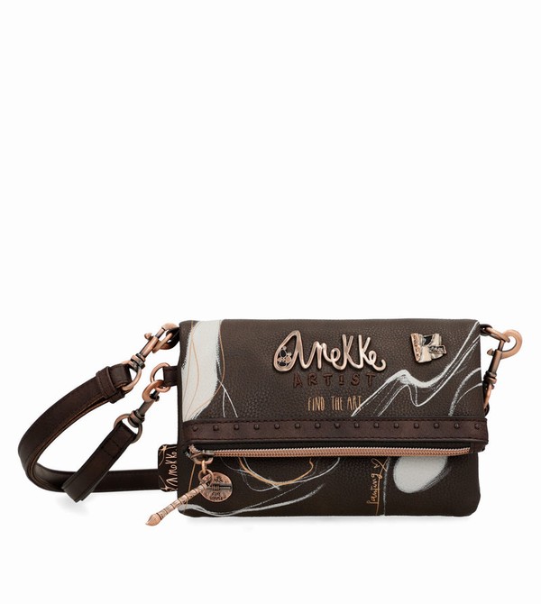 Anekke Small Brown Nature Shodō Borse Crossbody | ZV4215809