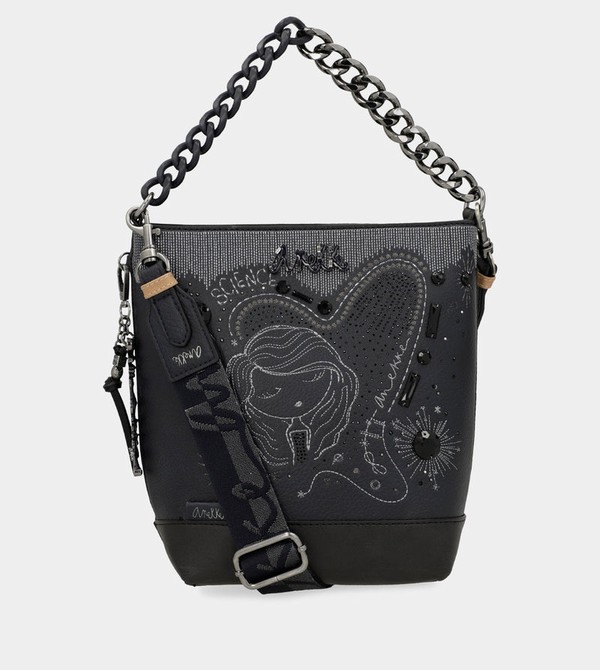 Anekke Studio Navy Blue Medium Borse Crossbody | AV9764152