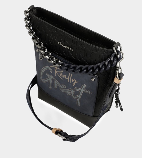 Anekke Studio Navy Blue Medium Borse Crossbody | AV9764152