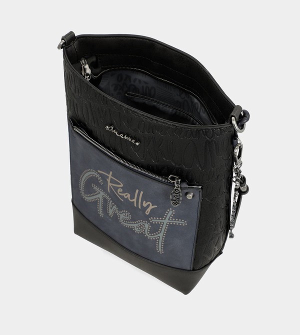 Anekke Studio Navy Blue Medium Borse Crossbody | AV9764152