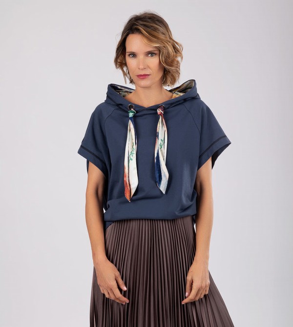 Anekke Studio Navy Blue Sleeveless Felpe | SC5319807